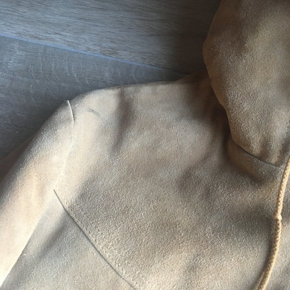 Men's Vintage Suede Jacket with hood - Picture 6 of 11